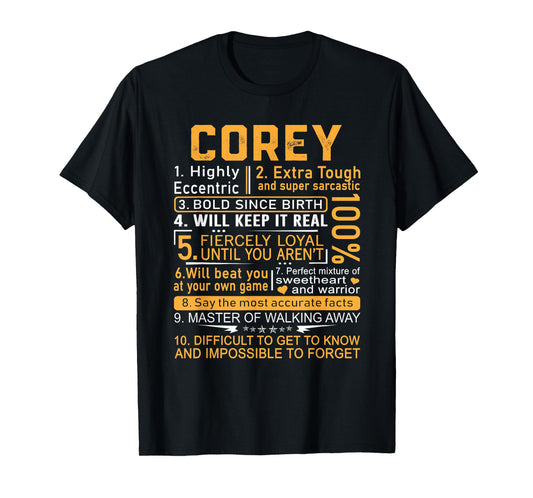 Corey Name Shirt Personalized Corey First Name T-Shirt