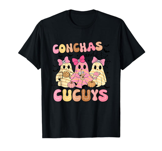 Conchas And Cucuys Spooky Season Halloween T-Shirt