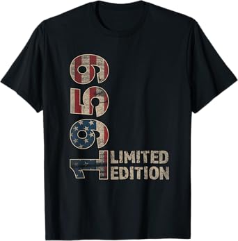 66th Birthday Gift men Vintage born 1959 turning 66 Year Old T-Shirt
