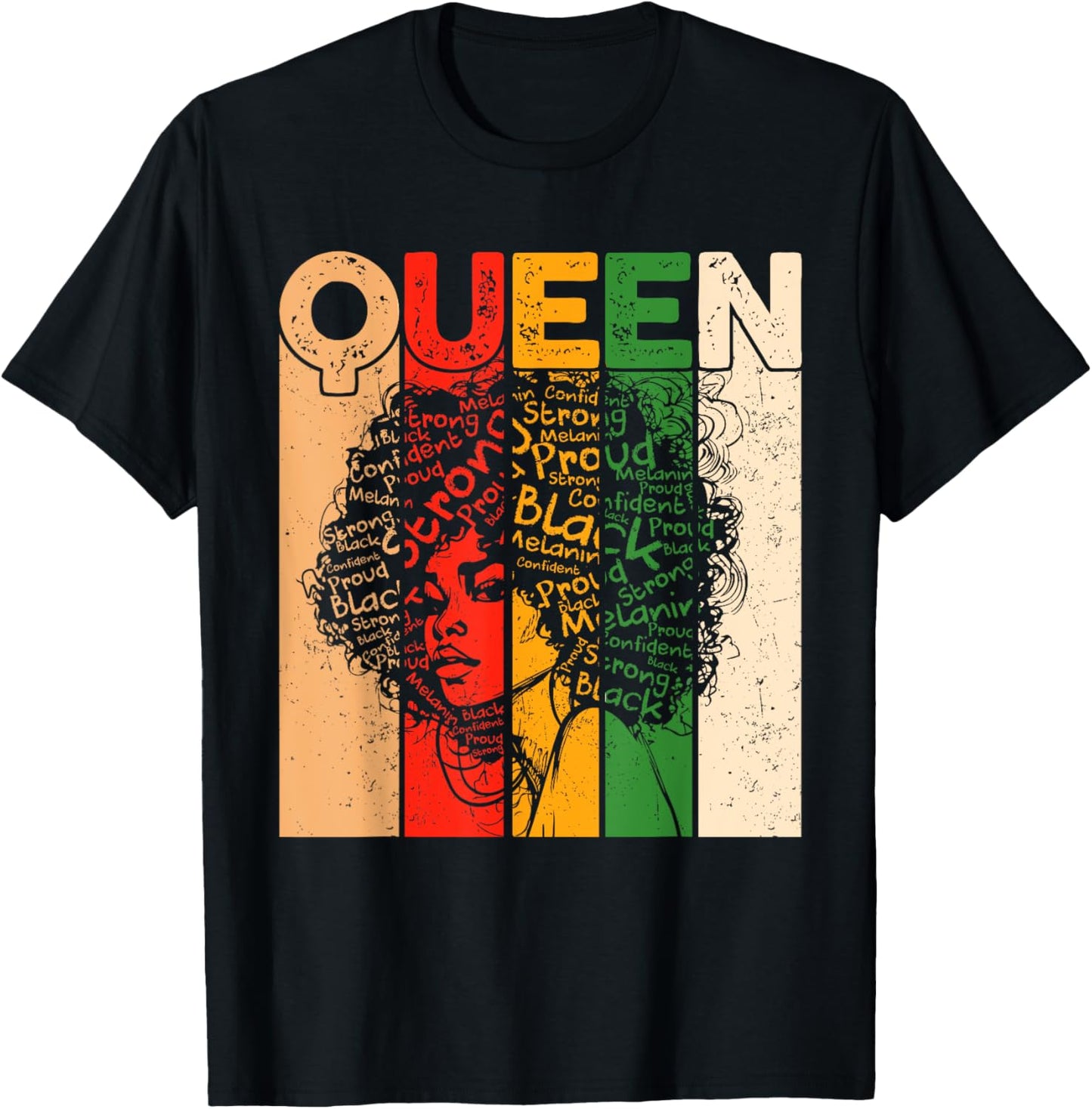 Womens Juneteenth Black History African Queen Freedom 1865 T-Shirt