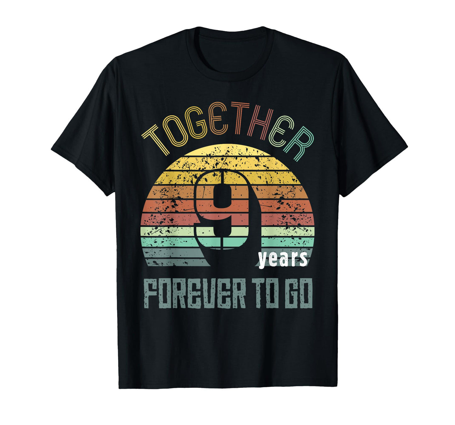 Nine Years Wedding Anniversary Gifts For Couple Matching 9th T-Shirt