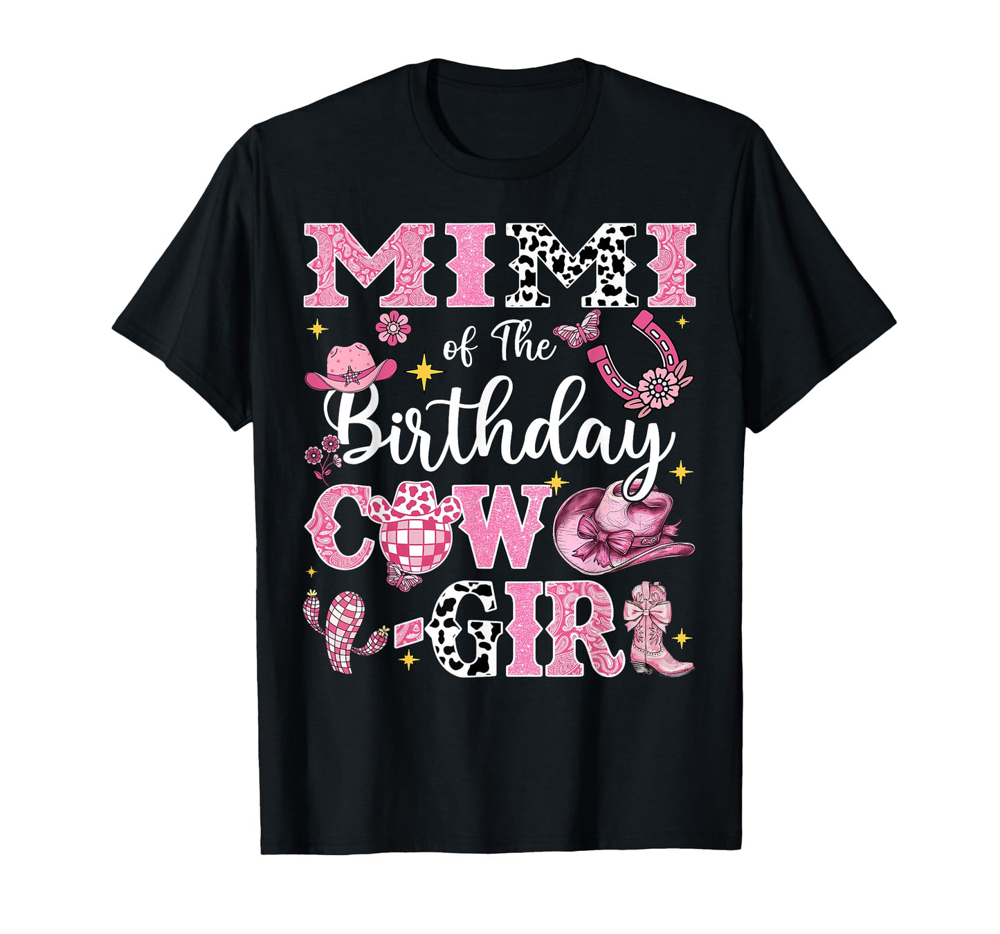 Mimi Of The Birthday Cow-Girl Rodeo Mimi Bday Party T-Shirt