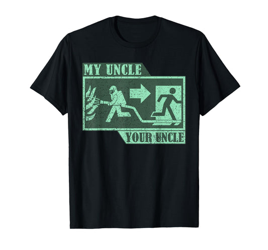 Vintage My Uncle Your Uncle Firefighter Proud Fireman T-Shirt