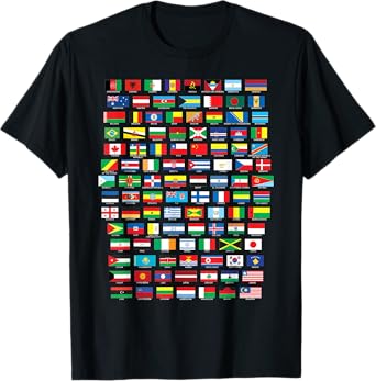 Flags of the Countries of the World International National T-Shirt