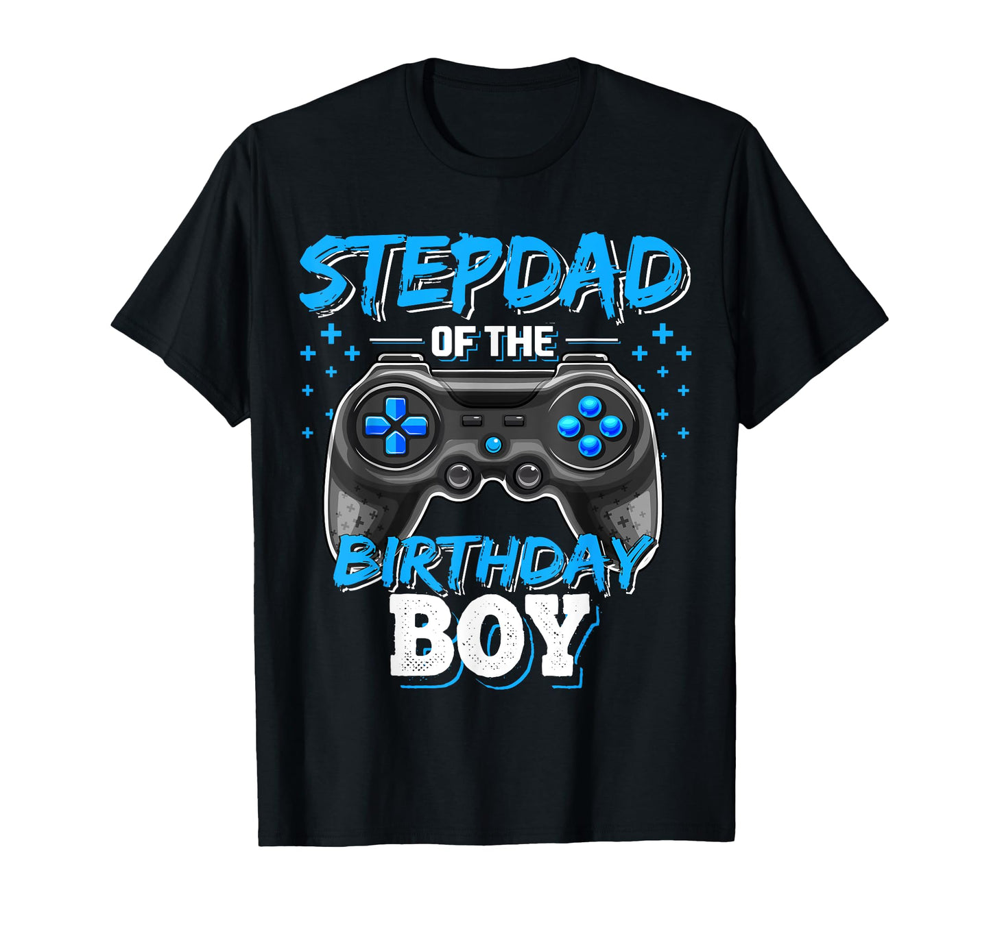 Stepdad of the Birthday Boy Matching Family Video Game Party T-Shirt