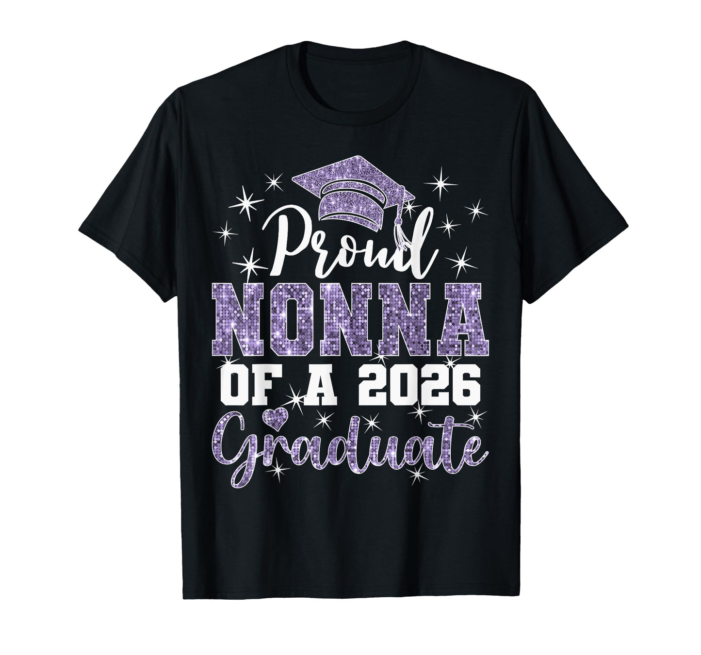 Super Proud Nonna of 2026 Graduate Senior Graduation Family T-Shirt
