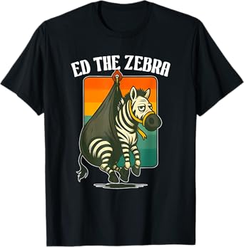 Ed The Zebra Captured, Never Forget Ed, Funny Animal, T-Shirt