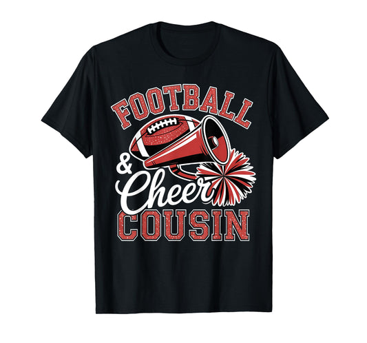 Football Cheer Cousin for Women Men Vintage Cheerleader T-Shirt