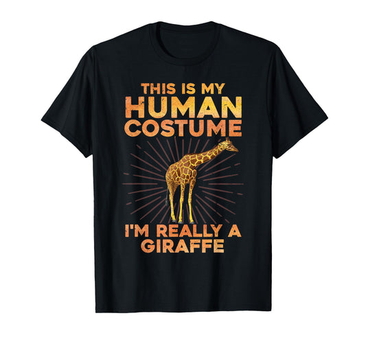 Cool Giraffe Art for Men Women Kids Toddler Giraffe Costume T-Shirt