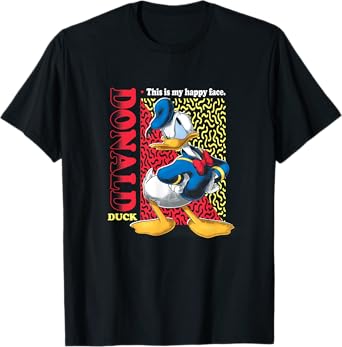 Disney Mickey And Friends Donald Duck Classic Happy Face T-Shirt