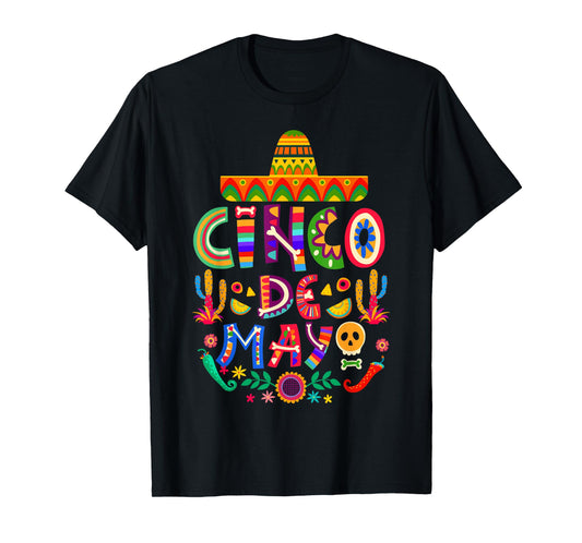 Cinco De Mayo Lets Fiesta Squad 5 De Mayo Mexican Men Women T-Shirt