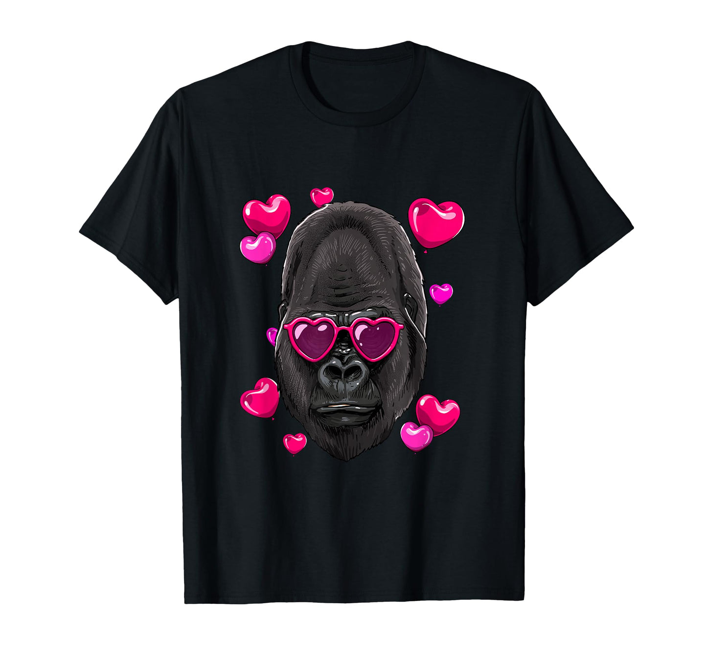 Valentines Day Gorilla Shirt Ape Primate Animal Monkey Lover T-Shirt