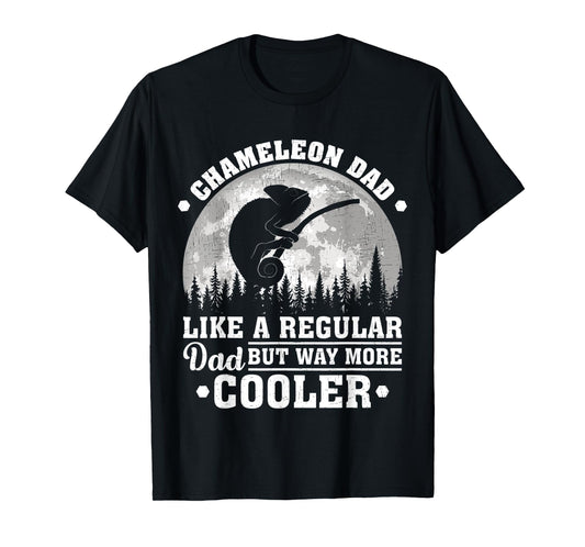 Mens Chameleon Dad Like A Regular Dad Funny Chameleon Fathers Day T-Shirt