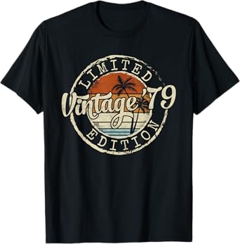 Vintage 1979 46th Birthday Gifts 46 Year Old For Men Women T-Shirt