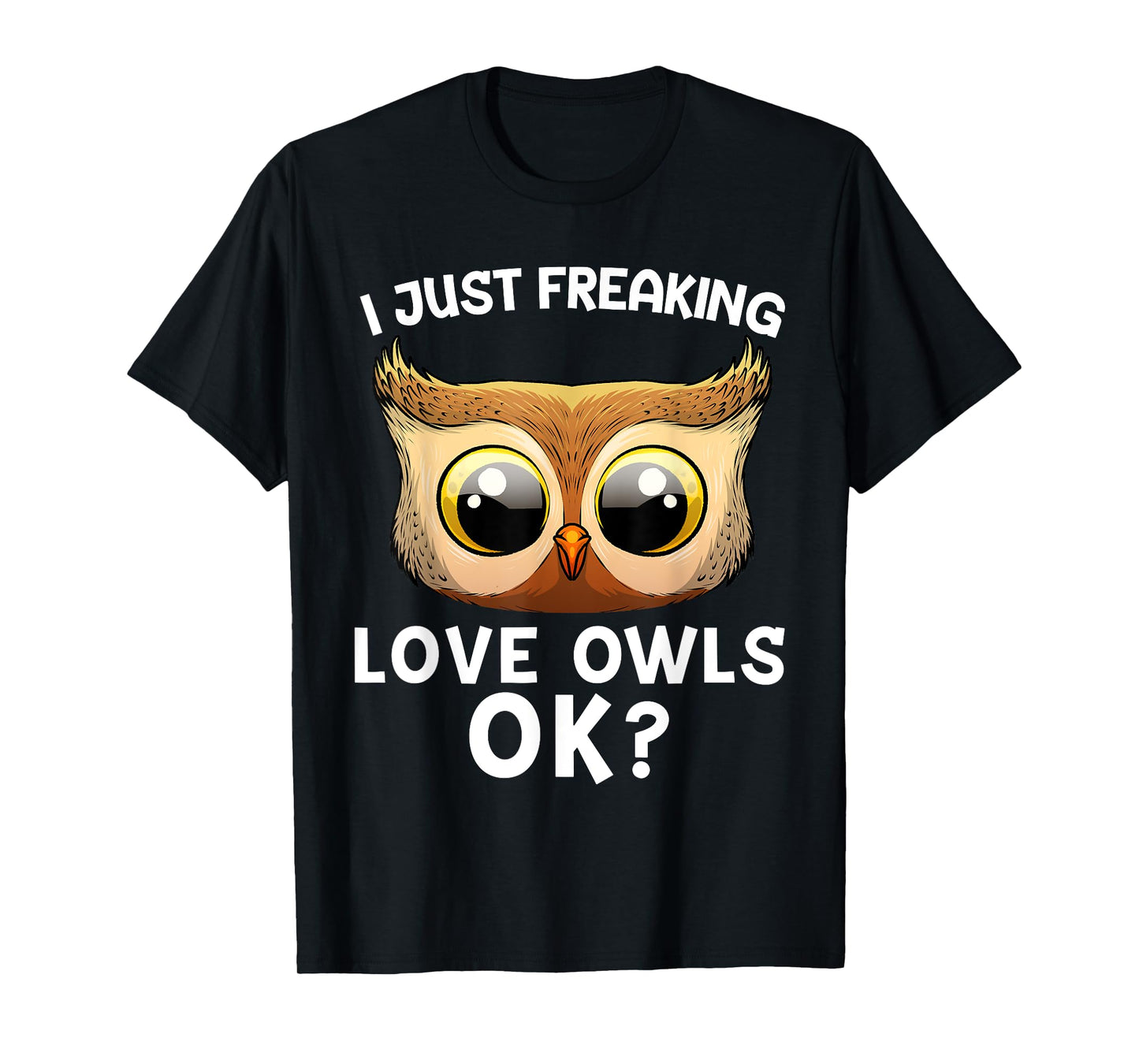 Cute Owl For Men Women Horned Snowy Owl Nocturnal Bird Lover T-Shirt