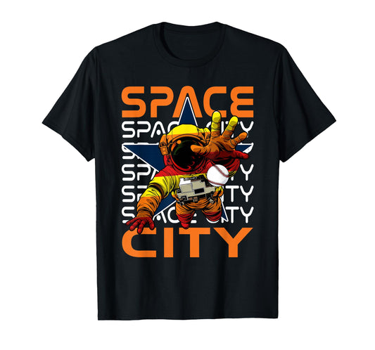 Classic Space City Proud Name Personalized Kawaii Houston T-Shirt