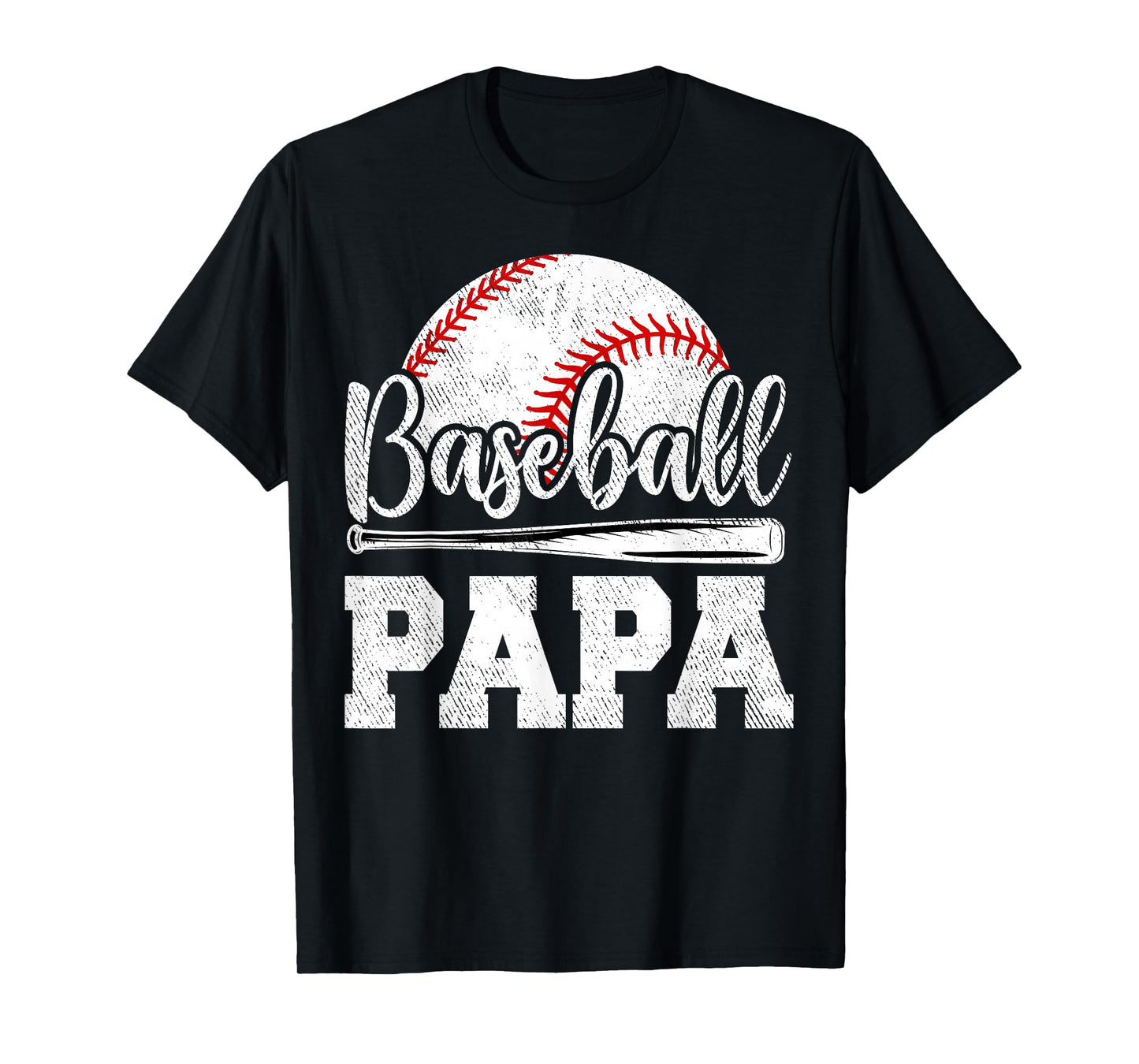 Baseball Papa Baseball Player Game Day Father's Day T-Shirt