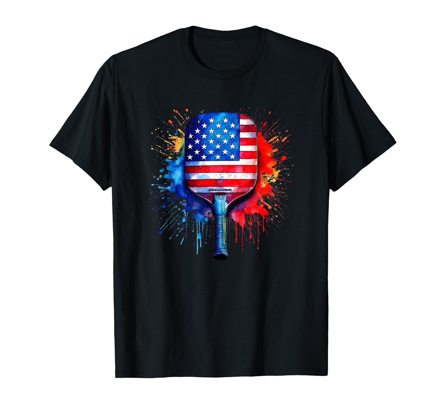 US Flag Pickleball Player Paddleball Lover T-Shirt