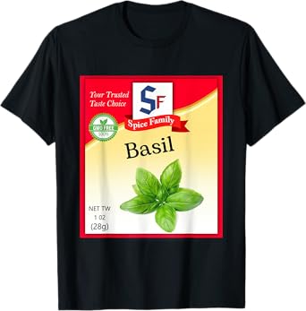 Basil Spice Condiment Costume Holiday Spice Group Costumes T-Shirt