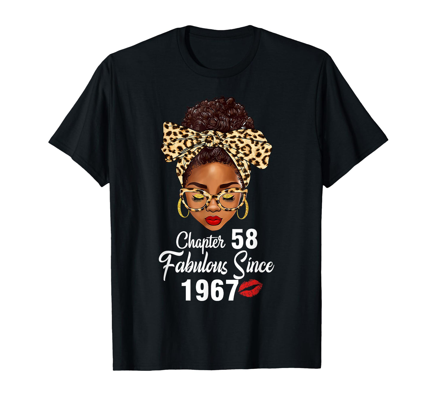 Chapter 58 Fabulous Since 1967 58th Birthday Women Leopard T-Shirt