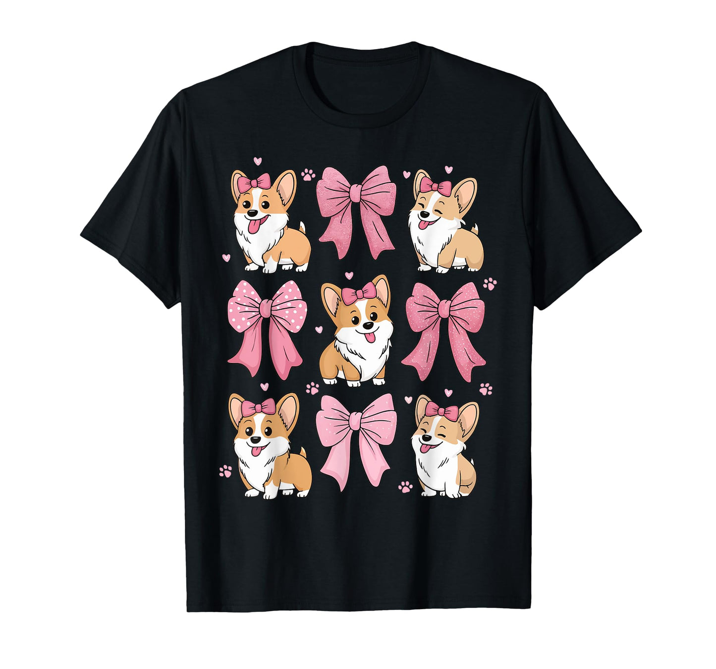 Corgi Pink Coquette T-Shirt