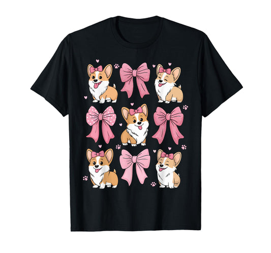Corgi Pink Coquette T-Shirt