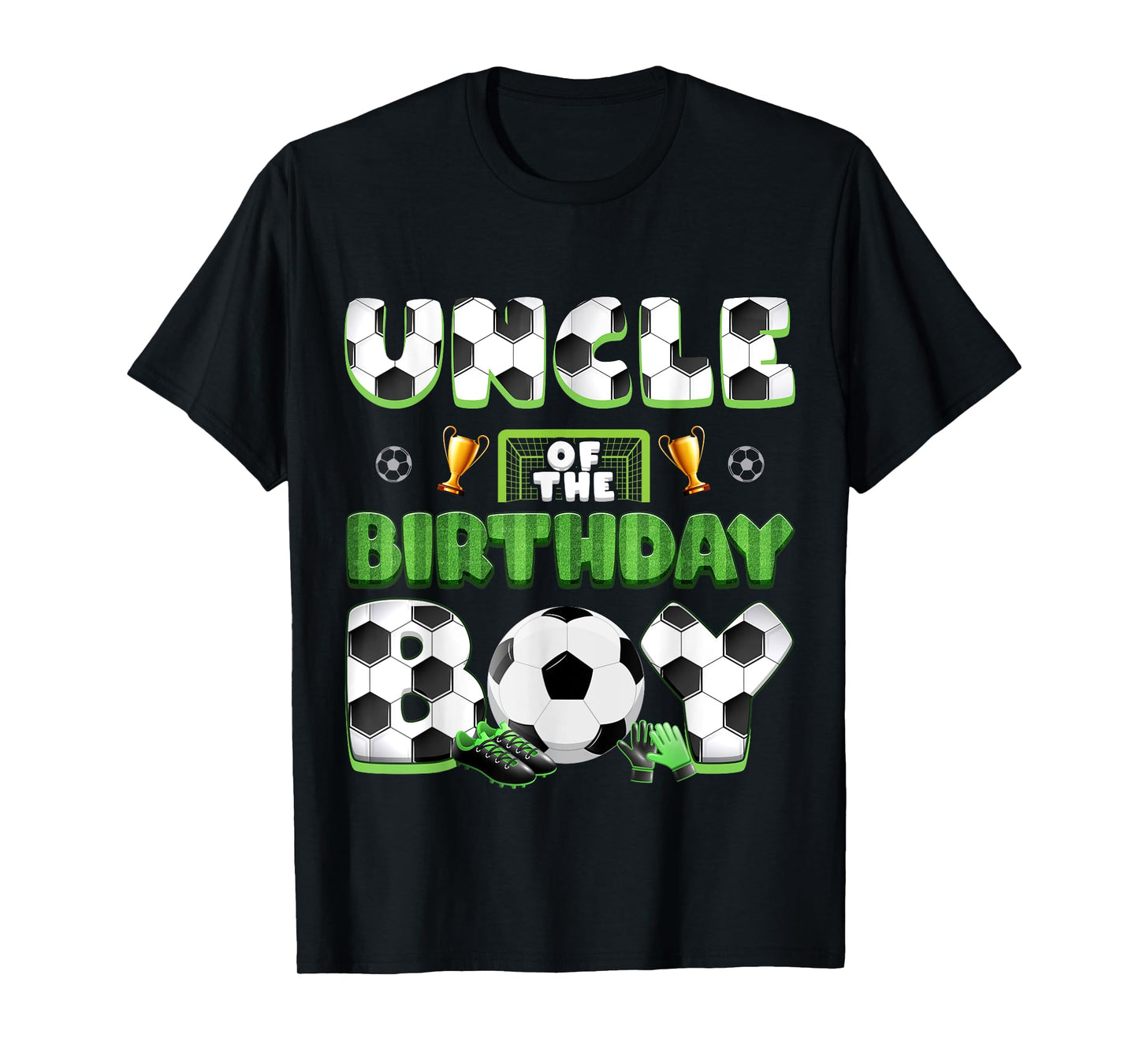 Uncle Of The Birthday Boy Soccer Group Family Matching T-Shirt