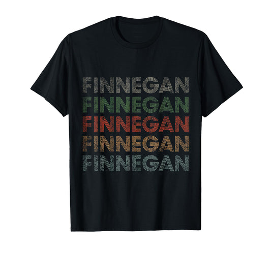 Finnegan First Name Grunge Style Vintage Retro T-Shirt