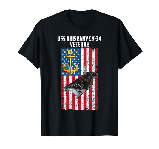 USS Oriskany CV-34 Aircraft Carrier Veteran Day Father's Day T-Shirt