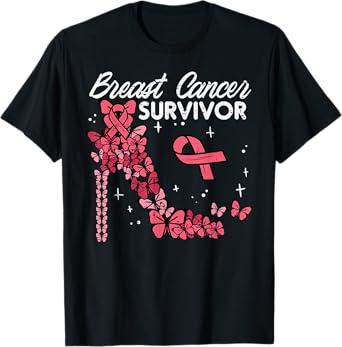 Breast Cancer Survivor Pink Womens Breast Cancer Awareness T-Shirt