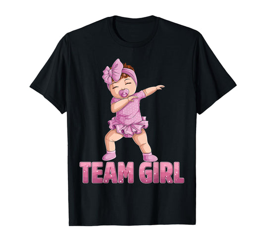 Gender Reveal Party Team Girl Baby Announcement Women Men T-Shirt