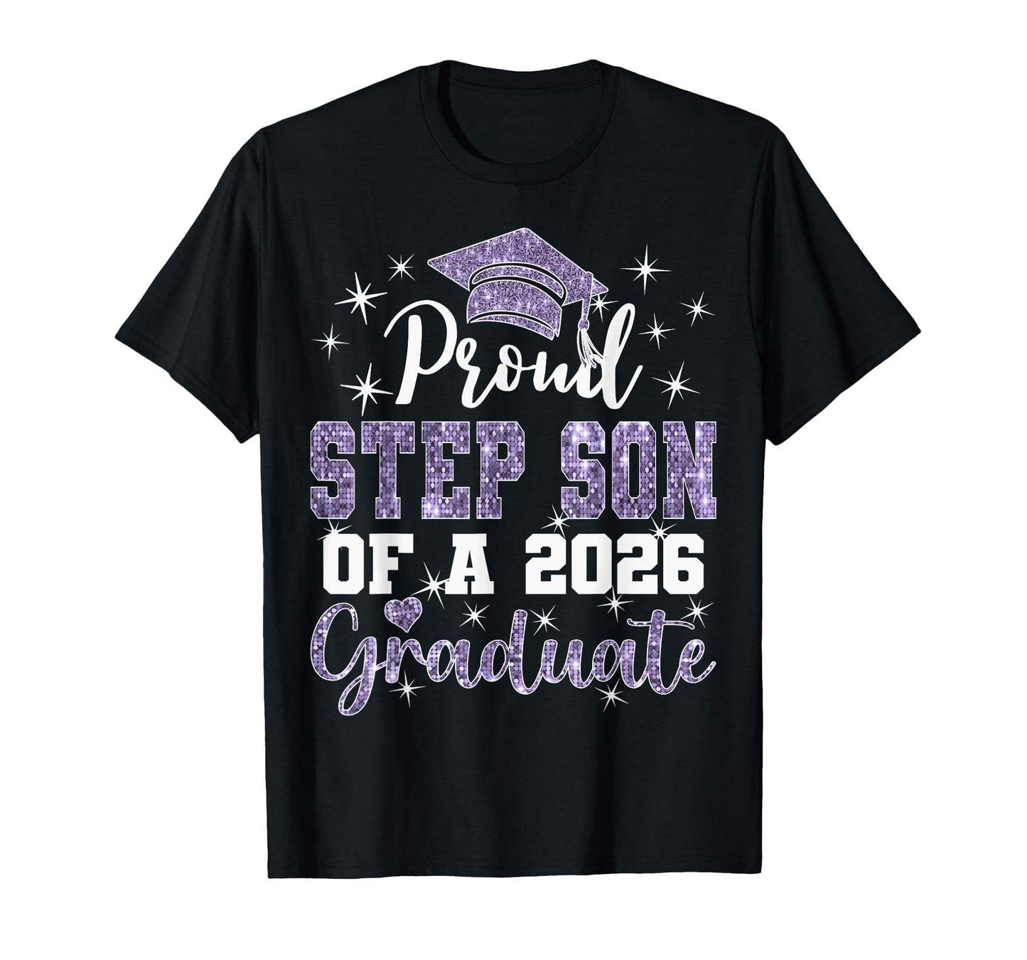 Super Proud Step Son of 2026 Graduate Graduation Family T-Shirt