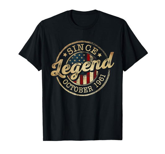 Legend Since October 1961 Vintage 64th Birthday Classic T-Shirt