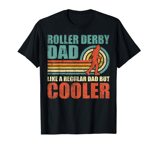 Retro Style Vintage Roller Derby Dad Father's Day T-Shirt
