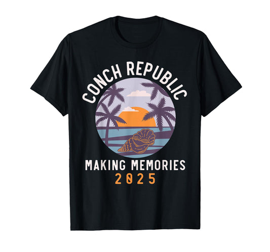 Conch Republic 2025 Matching Family Friends Group, Vacation T-Shirt