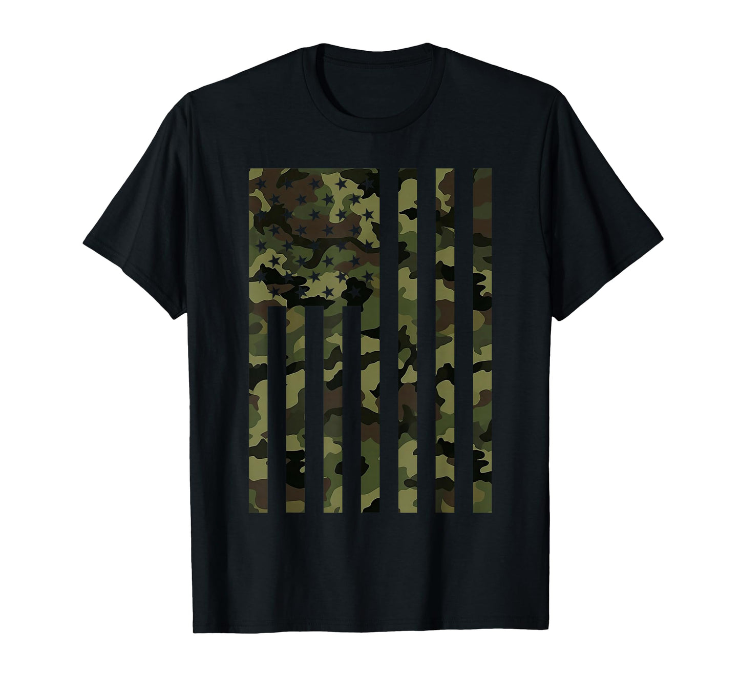 Camo American Flag USA Camouflage Men Boys Women Girls Kids T-Shirt