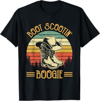 Cowboy Boots Boot Scootin’ Boogie TShirt Southern Western T-Shirt