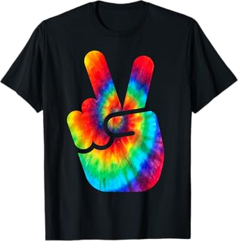 Cool Peace Hand Tie Dye For Boys And Girls T-Shirt