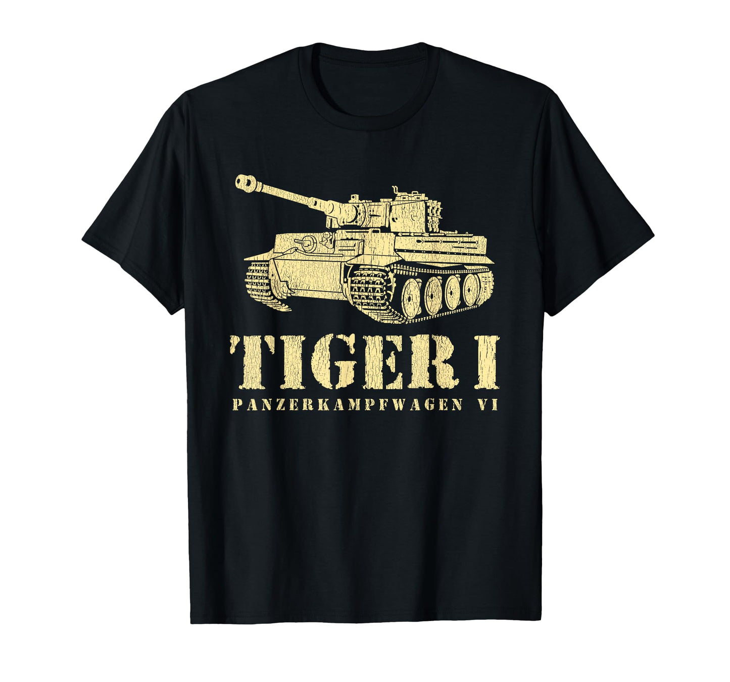 Funny Army Vintage Tiger Tank PzKpfw VI WWII Gift Men Boys T-Shirt