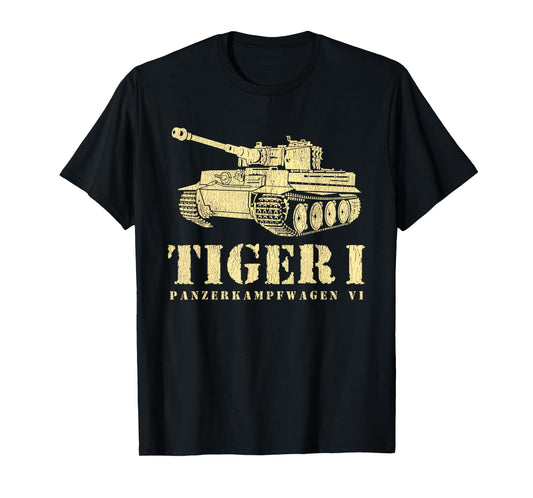 Funny Army Vintage Tiger Tank PzKpfw VI WWII Gift Men Boys T-Shirt