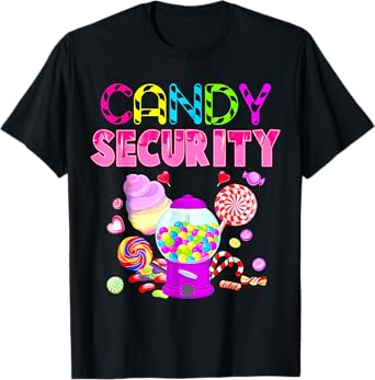 Candy Security Crew Candyland Costume Kids Teens Adult T-Shirt
