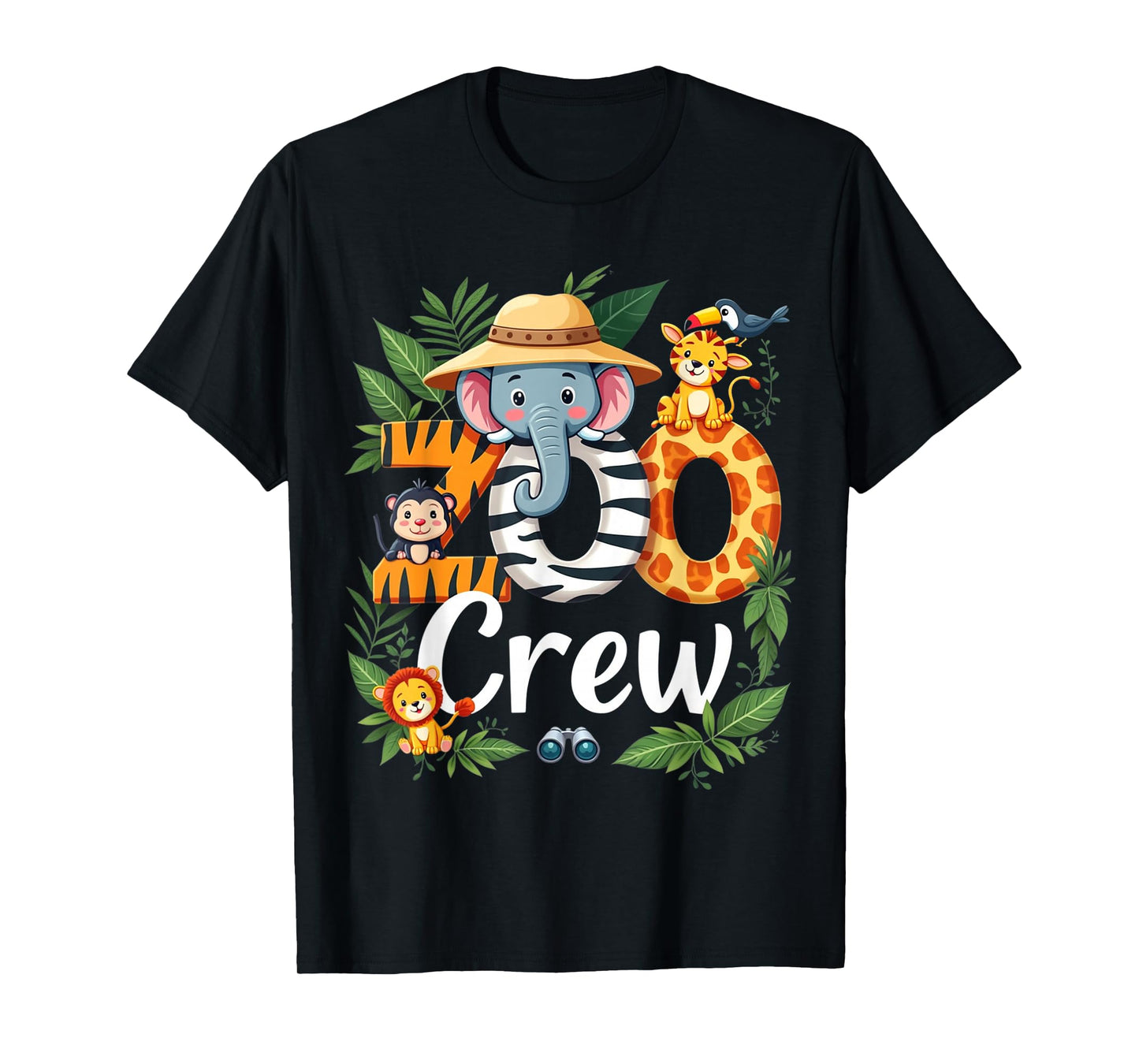 Zoo Crew Safari Adventure Wildlife Expedition Trip Animals T-Shirt