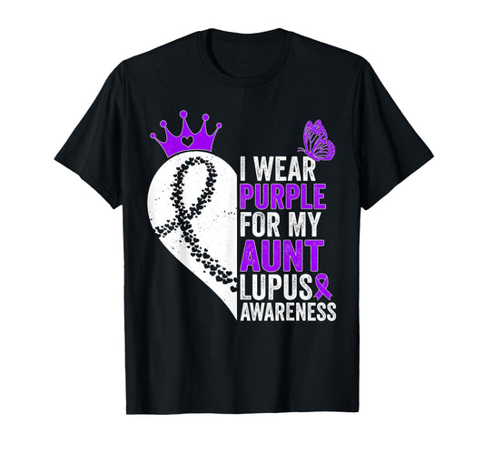I Wear Purple for my Aunt Lupus Awareness T-Shirt