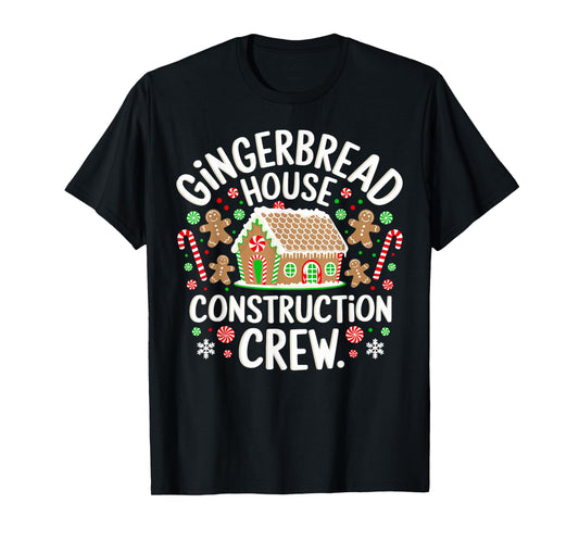 Baking Xmas Gingerbread House Construction Crew Decorating T-Shirt