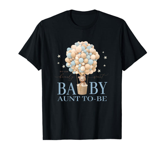 Aunt We Can Bearly Wait Baby Shower Bear Family Matching T-Shirt