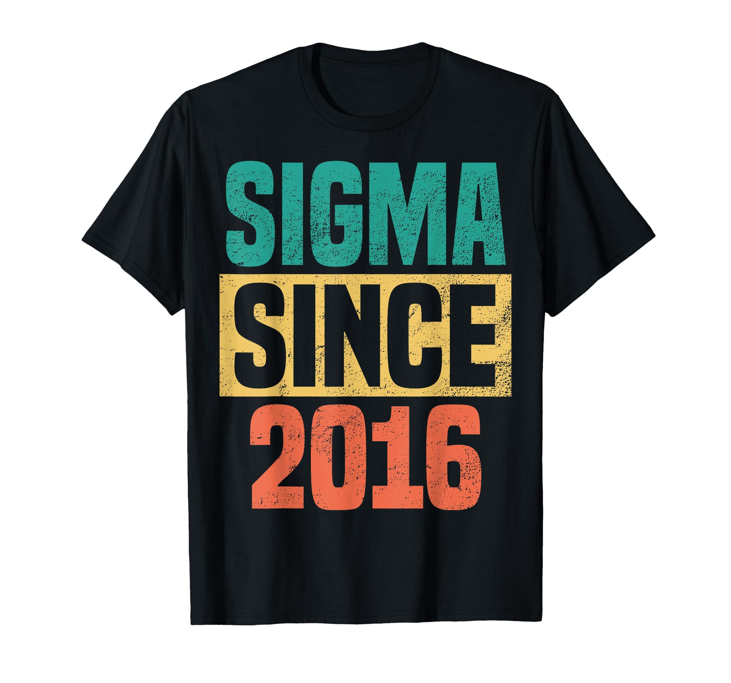 Sigma Since 2016 Age 9 Year Old 9th Birthday Kids Boys Girls T-Shirt