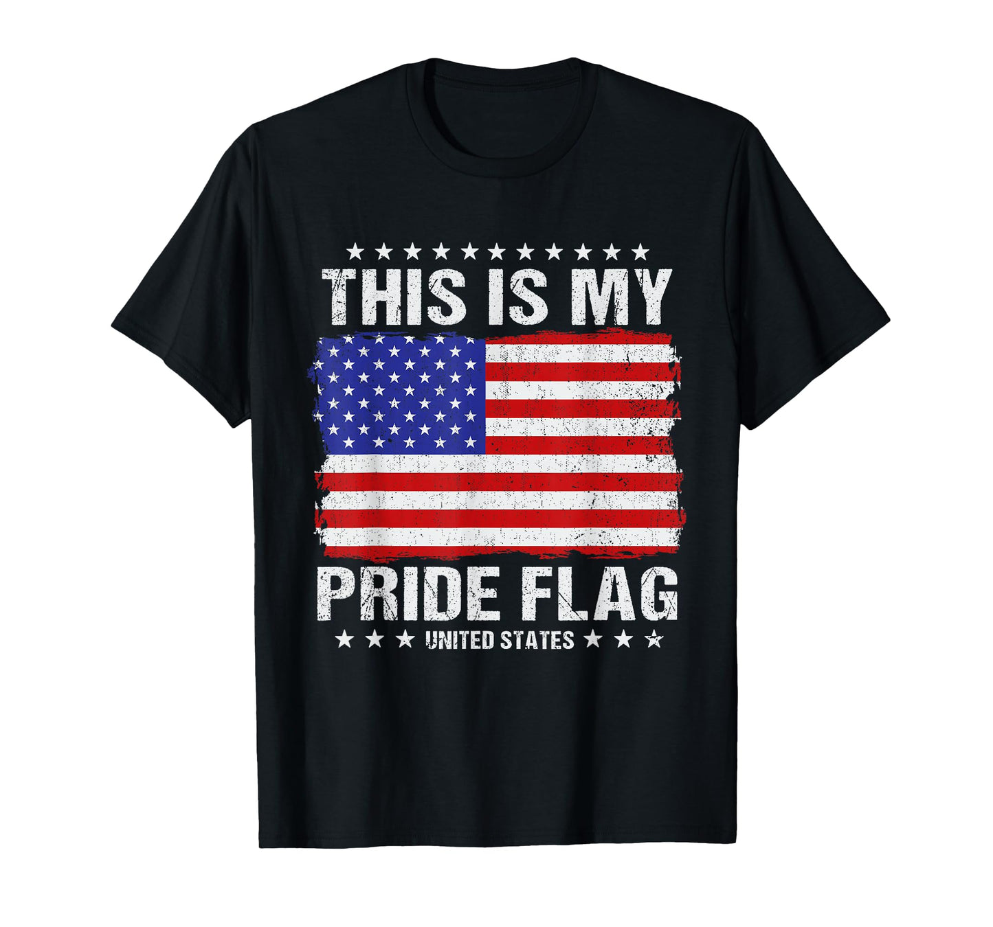 This Is My Pride Flag USA American 4th Of July Patriotic T-Shirt