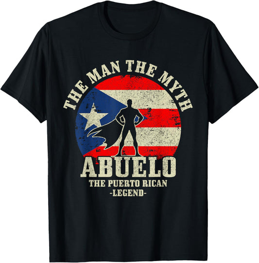 Puerto Rican Abuelo Puerto Rico Pride Boricua Father's Day T-Shirt