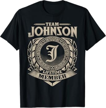 Team JOHNSON Lifetime Member Vintage JOHNSON Family T-Shirt