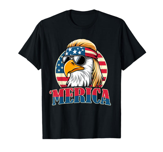 4th of July Funny Patriotic American Retro USA Men Women T-Shirt